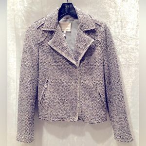 NWOT Rebecca Taylor Tweed Moto Jacket
